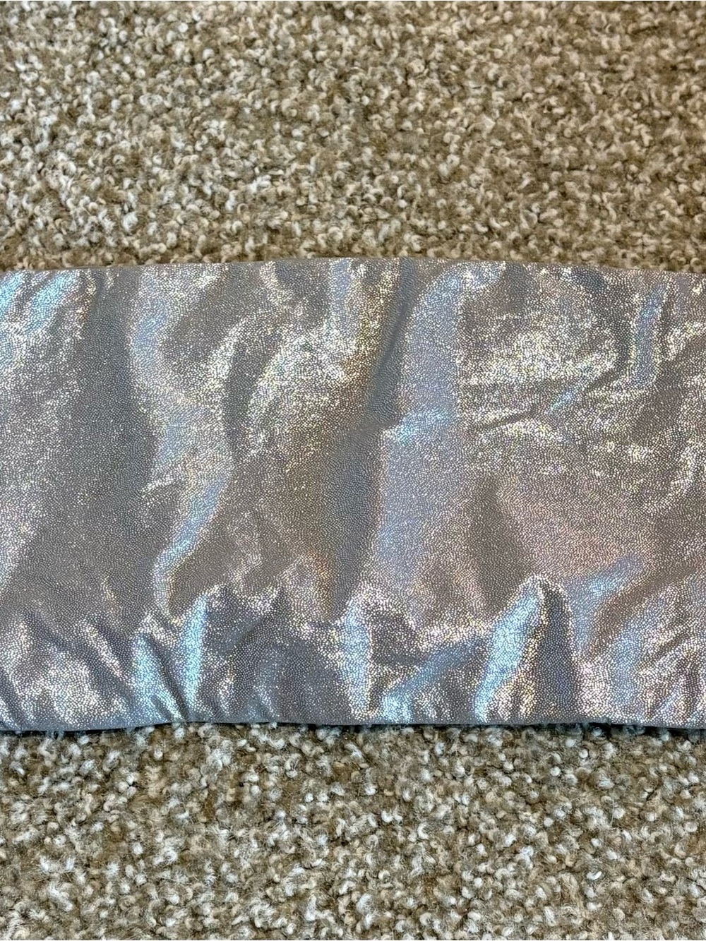 SKIMS Silver Metallic Shimmer Bandeau
